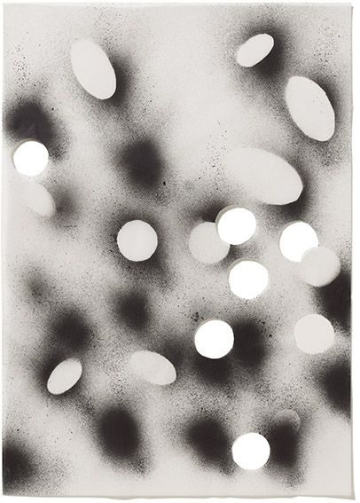 o.T. 2026, Acryl, Transparentpapier, Schnitt Foto: Andreas Huber
