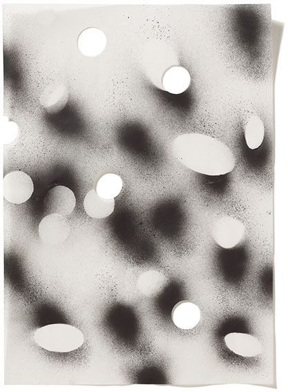 o.T. 2026, Acryl, Transparentpapier, Schnitt Foto: Andreas Huber