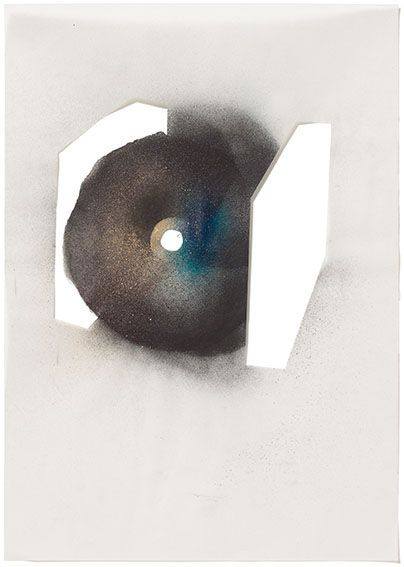 o.T. 2026, Acryl, Transparentpapier, Schnitt Foto: Andreas Huber