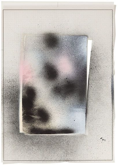 o.T. 2026, Acryl, Transparentpapier, Schnitt Foto: Andreas Huber