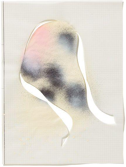 o.T. 2026, Acryl, Transparentpapier, Schnitt Foto: Andreas Huber