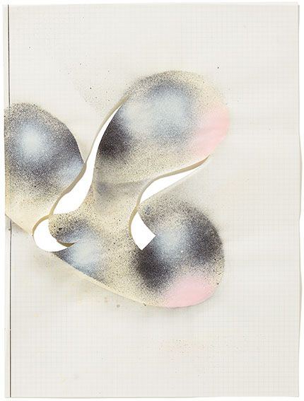 o.T. 2026, Acryl, Transparentpapier, Schnitt Foto: Andreas Huber