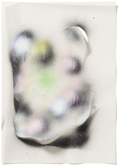o.T. 2026, Acryl, Transparentpapier, Schnitt Foto: Andreas Huber